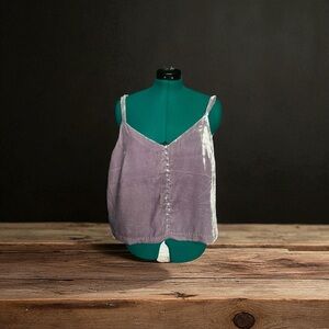 Madewell Velvet Camisole in Lavender